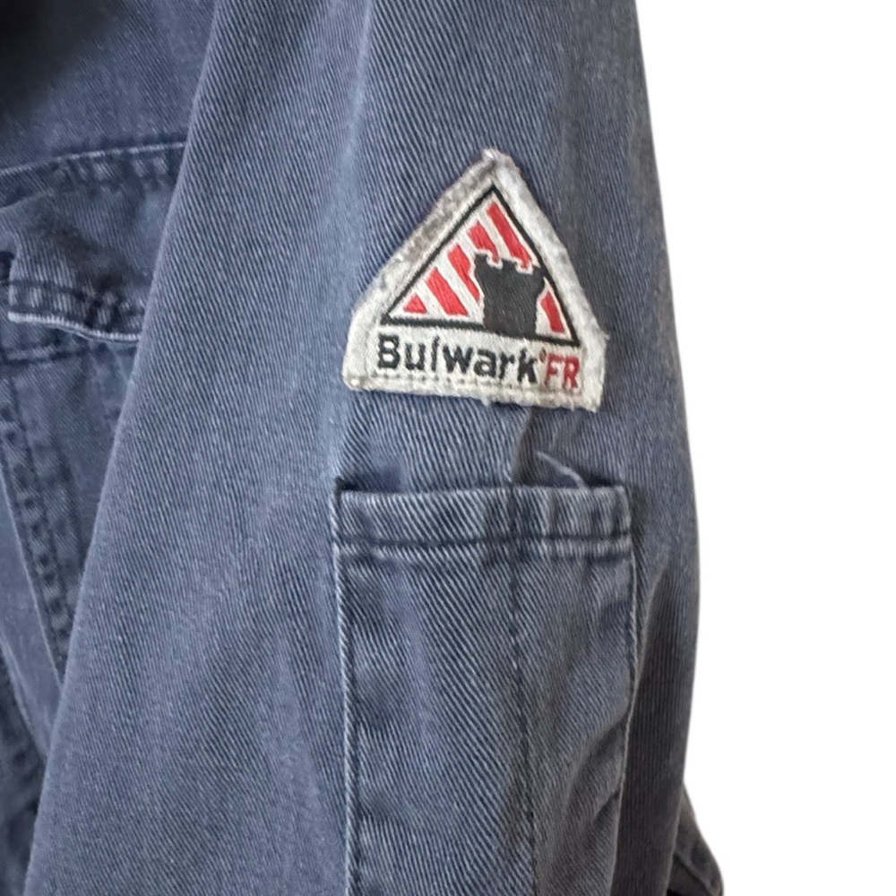 Vintage Bulwark Protective Apparel Jumpsuit Coverall Reflective Men’s 48R RARE - Picture 3 of 8